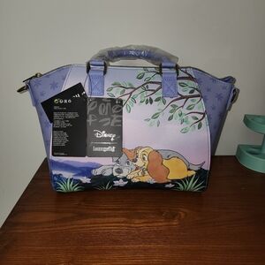 Loungefly Lady and the Tramp Lavendar Satchel Bag